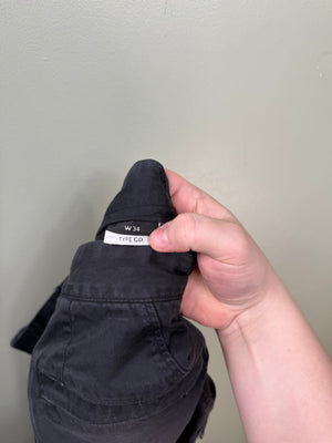 Stone Island Black CO Ghost Cargo Bottoms