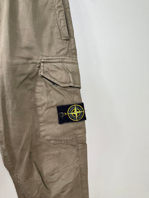 Stone Island Khaki RE-T Cargo Bottoms