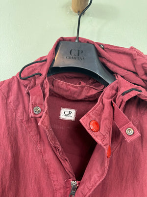 C.P. Company Burgundy 50 Fili Goggle Jacket