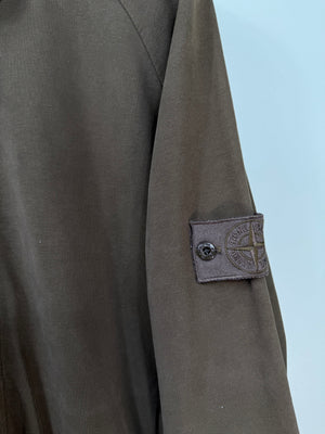 Stone Island Khaki Ghost Zipped Jumper