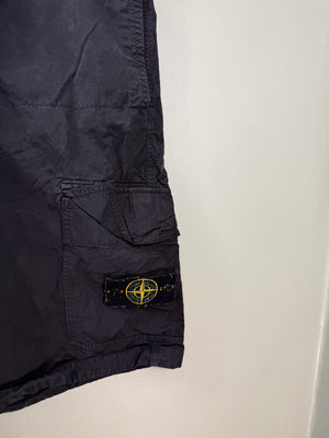 Stone Island Black LO-W Cargo Shorts