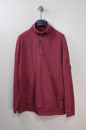 C.P. Company Red 1/4 Zip Jumper