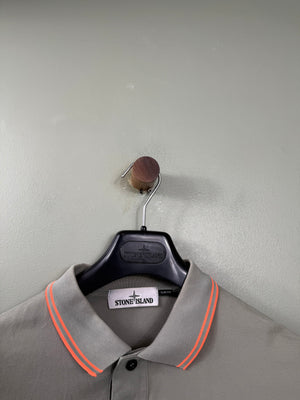 Stone Island Khaki Slim Fit Polo