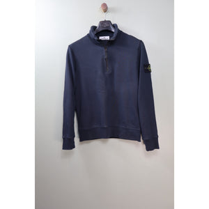 Stone Island Navy 1/4 Zip Jumper