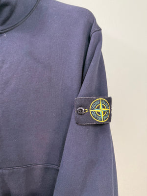 Stone Island Navy Zipped Jumper