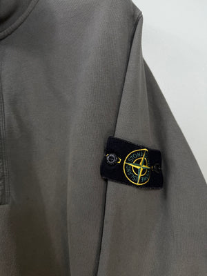 Stone Island Green 1/4 Zip Jumper