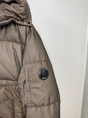 C.P. Company Khaki BI-Mesh Down Jacket