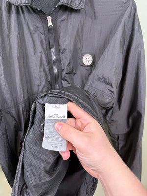 Stone Island Black Nylon Metal Overshirt
