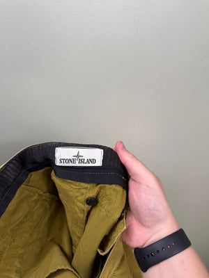 Stone Island Yellow SL Cargo Shorts