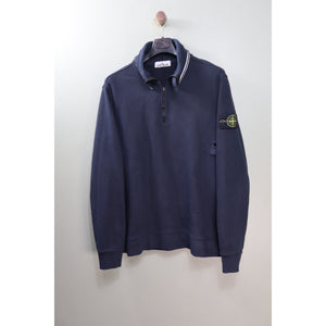 Stone Island Navy 1/4 Zip Jumper
