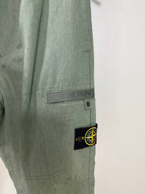 Stone Island Khaki Knit RE-T Cargo Bottoms