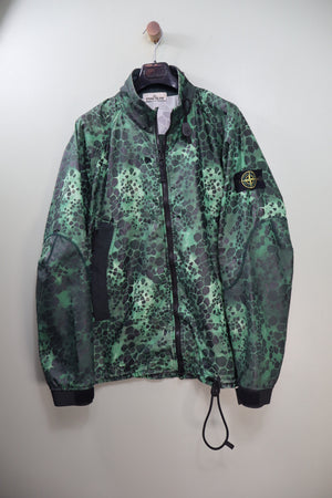 Stone Island Green Aligator Camo Jacket