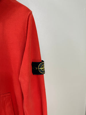 Stone Island Red Zipped Hoodie