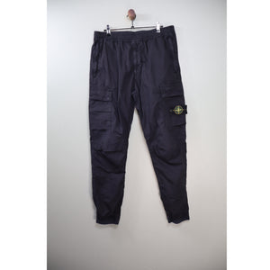 Stone Island Black RE-T Cargo Bottoms