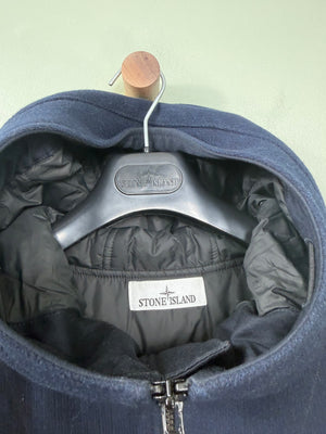 Stone Island Navy Panno Speciale Knit Primaloft Jacket