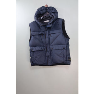 Stone Island Navy Opaque Nylon Tela Down Gilet