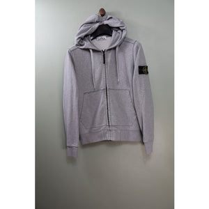 Stone Island Grey Zipped Hoodie