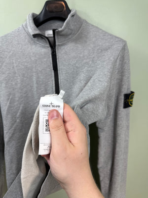 Stone Island Grey 1/4 Zip Jumper