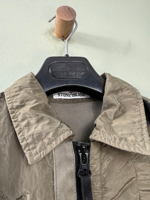 Stone Island Green Nylon Metal Overshirt
