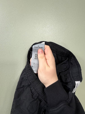 Stone Island Black Nylon Metal RE Cargo Bottoms