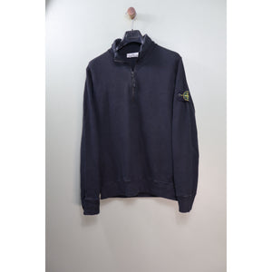 Stone Island Black 1/4 Zip Jumper