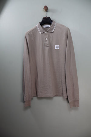 Stone Island Khaki Polo