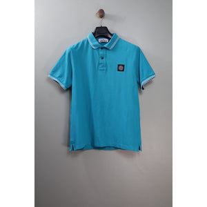 Stone Island Blue Polo Shirt