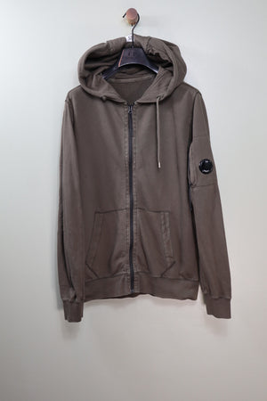 C.P. Company Khaki Zipped Hoodie