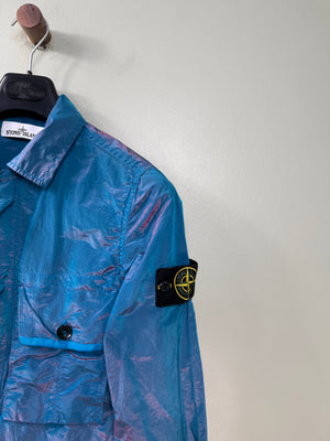 Stone Island Blue/Pink Nylon Metal Weft Overshirt