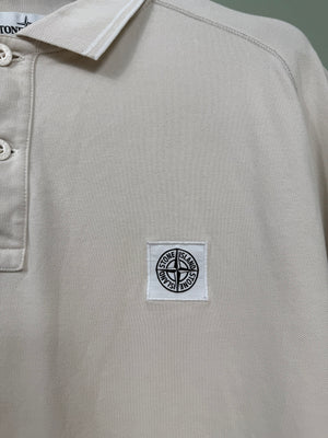 Stone Island Beige Polo Shirt