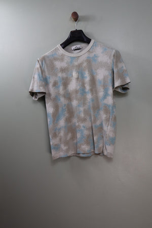 Stone Island Beige Camo Devore T-Shirt