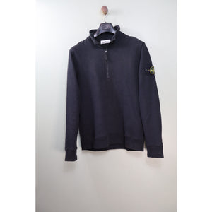Stone Island Black 1/4 Zip Jumper