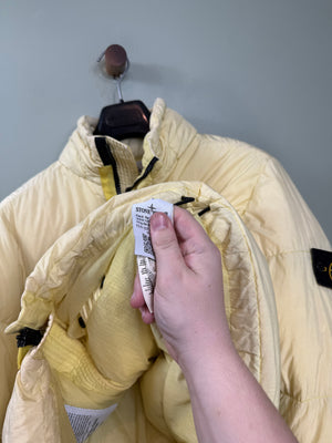 Stone Island Yellow Crinkle Reps Down Jacket