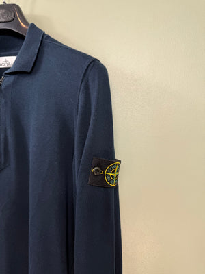 Stone Island Navy 1/4 Zip Knit Jumper