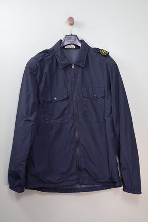 Stone Island Navy Dual Lined Overshirt