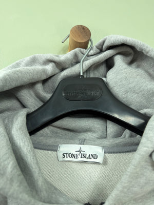 Stone Island Grey Zipped Hoodie