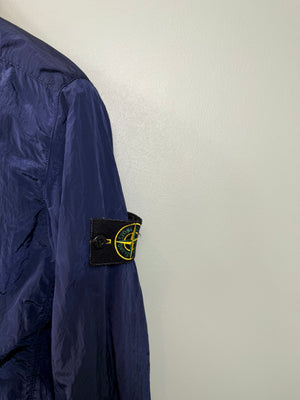 Stone Island Navy Nylon Metal Overshirt