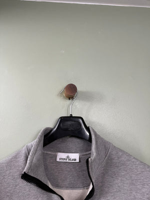 Stone Island Grey 1/4 Zip Jumper