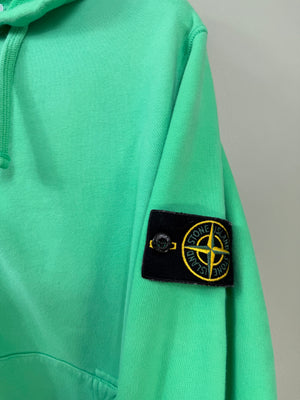 Stone Island Green Zipped Hoodie