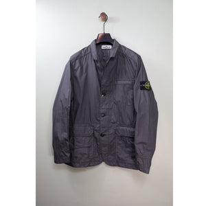 Stone Island Charcoal Grey Mussola Watro Jacket