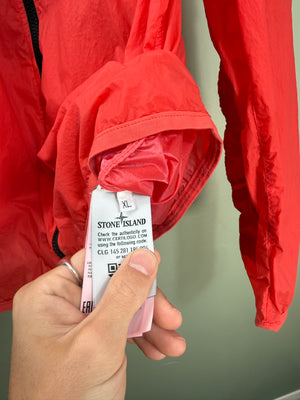Stone Island Red Lamy Velour Jacket