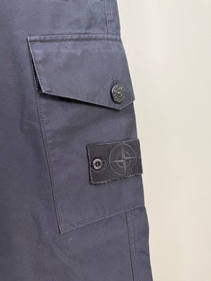 Stone Island Black RE Ghost Cargo Bottoms