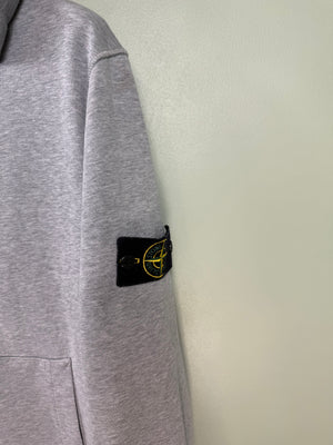 Stone Island Grey Zipped Hoodie