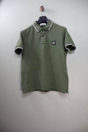 Stone Island Green Slim Fit Polo