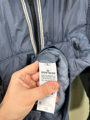 Stone Island Blue Garment Dyed Crinkle Reps NY Jacket