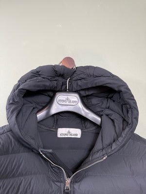 Stone Island Black Loom Woven Down Jacket
