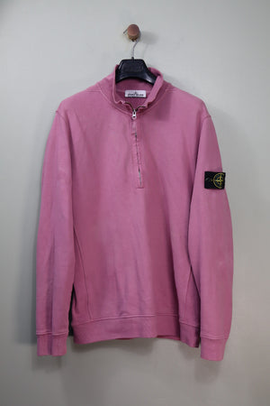 Stone Island Pink 1/4 Zip Jumper