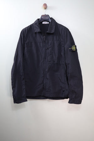 Stone Island Black Nylon Metal Overshirt