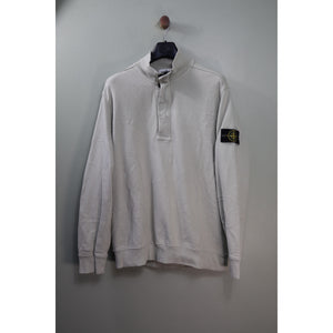 Stone Island Light Green 1/4 Zip Jumper