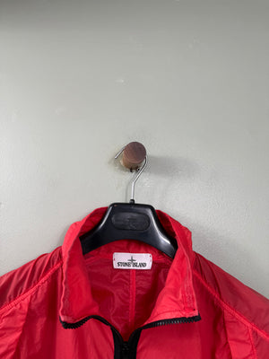 Stone Island Red Lamy Velour Jacket